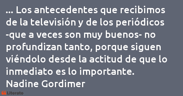 Frases de Nadine Gordimer