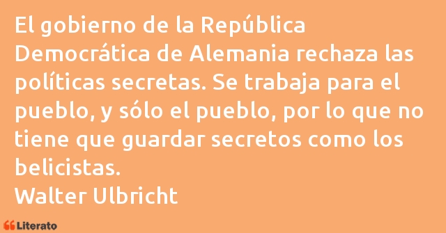 Frases de Walter Ulbricht