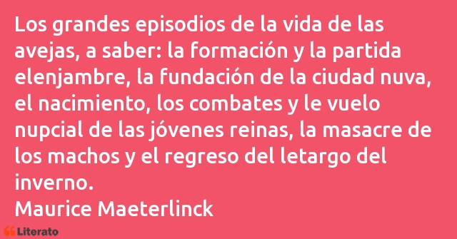 Frases de Maurice Maeterlinck