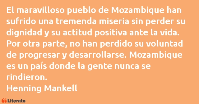 Frases de Henning Mankell