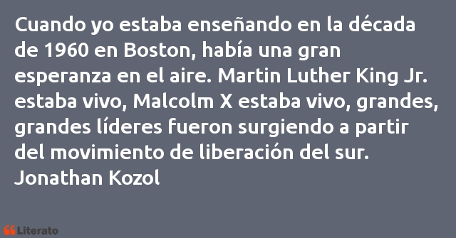 Frases de Jonathan Kozol