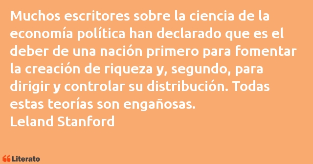 Frases de Leland Stanford