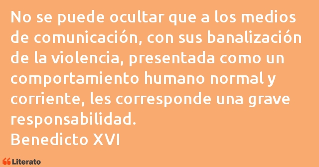 Frases de Benedicto XVI