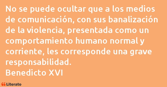 Frases de Benedicto XVI