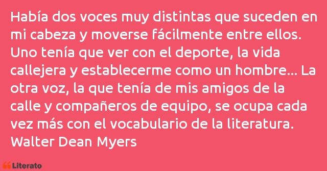 Frases de Walter Dean Myers