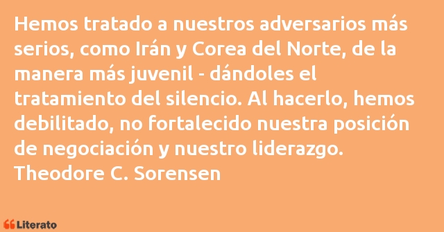 Frases de Theodore C. Sorensen