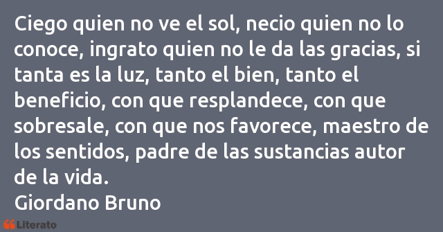 Frases de Giordano Bruno