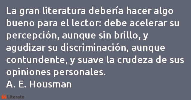 Frases de A. E. Housman