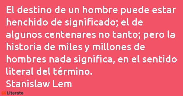 Frases de Stanisław Lem