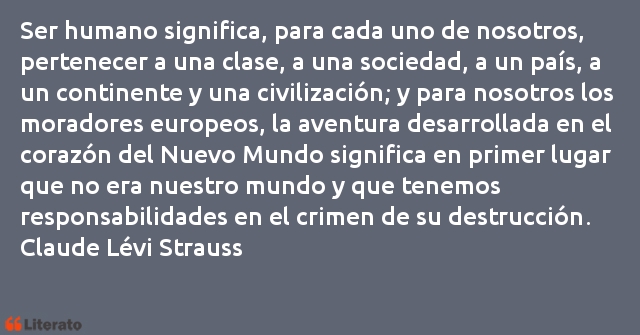 Frases de Claude Lévi Strauss