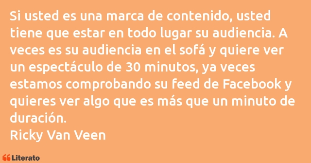 Frases de Ricky Van Veen