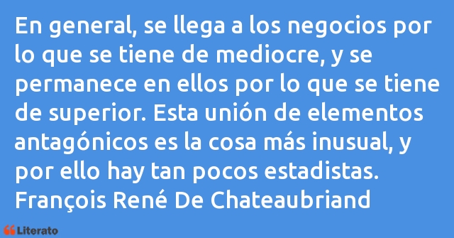 Frases de François René De Chateaubriand