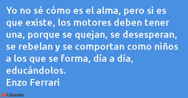 Frases de Enzo Ferrari