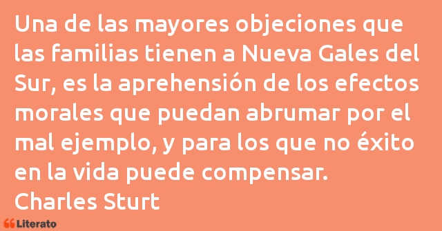 Frases de Charles Sturt