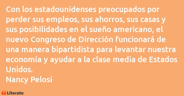 Frases de Nancy Pelosi