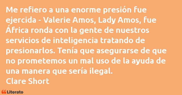 Frases de Clare Short