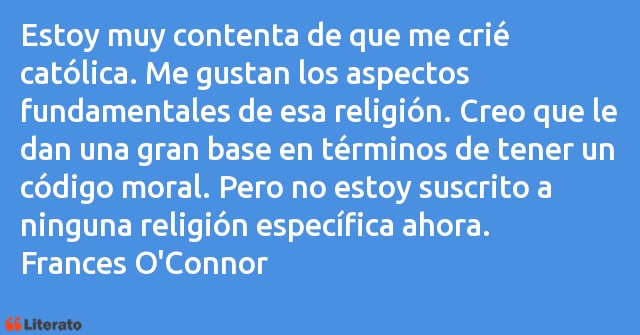 Frases de Frances O'Connor