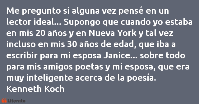 Frases de Kenneth Koch