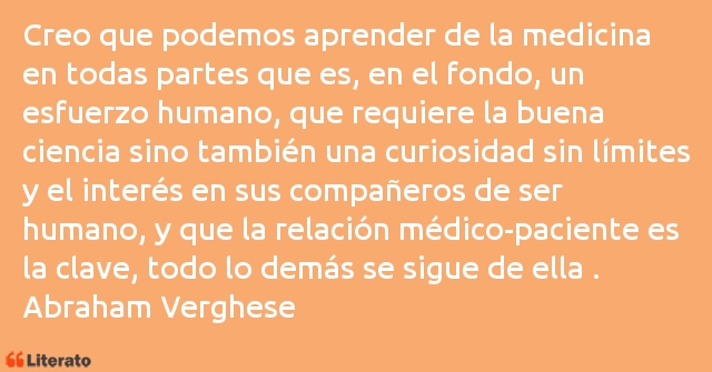 Frases de Abraham Verghese