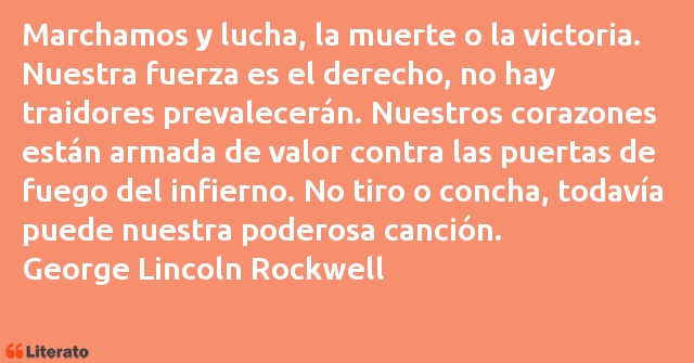 Frases de George Lincoln Rockwell