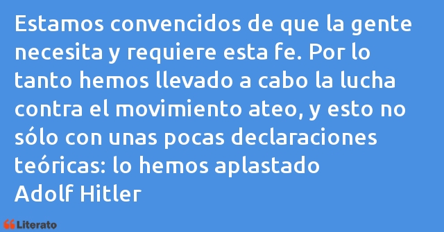 Frases de Adolf Hitler