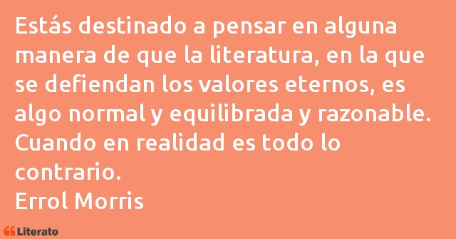 Frases de Errol Morris