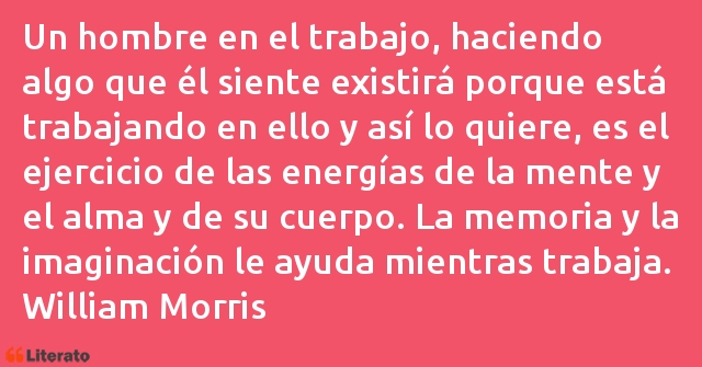 Frases de William Morris