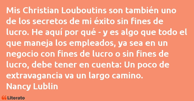 Frases de Nancy Lublin