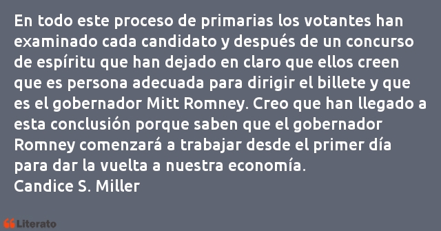 Frases de Candice S. Miller