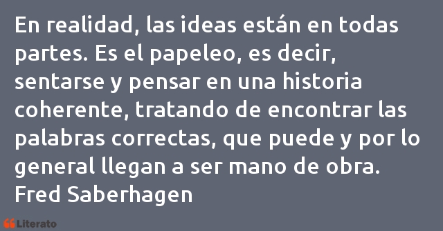 Frases de Fred Saberhagen