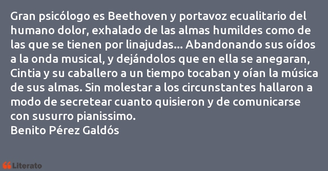 Frases de Benito Pérez Galdós