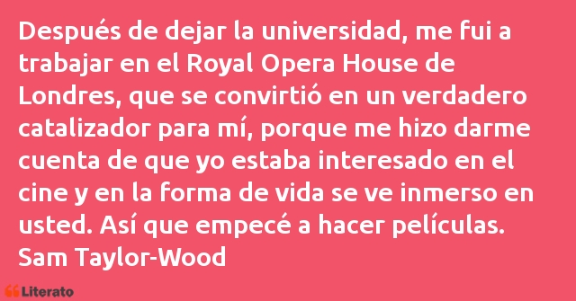 Frases de Sam Taylor-Wood