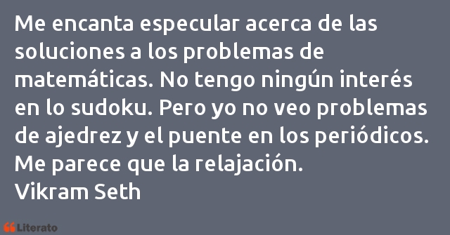 Frases de Vikram Seth