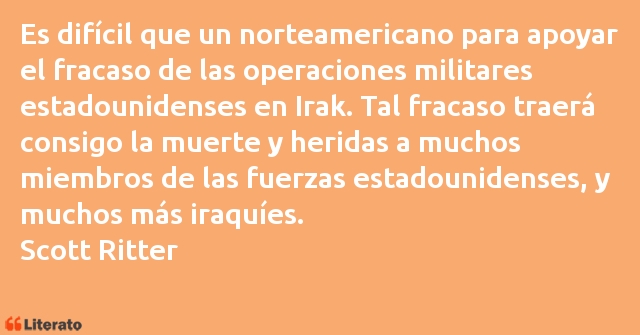 Frases de Scott Ritter