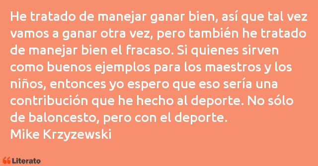 Frases de Mike Krzyzewski