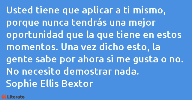 Frases de Sophie Ellis Bextor