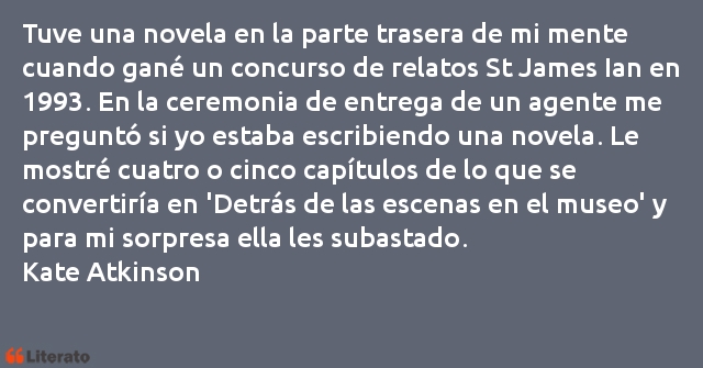 Frases de Kate Atkinson