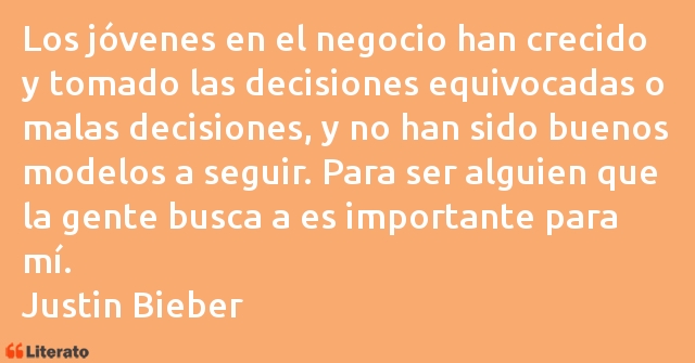 Frases de Justin Bieber