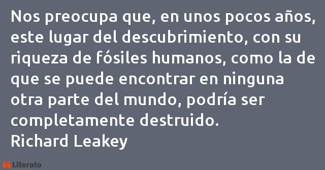 Frases de Richard Leakey