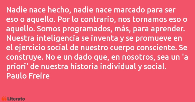 Frases de Paulo Freire