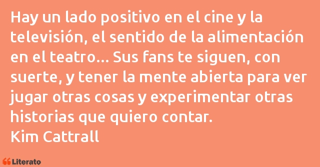 Frases de Kim Cattrall