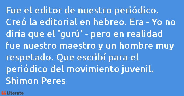 Frases de Shimon Peres