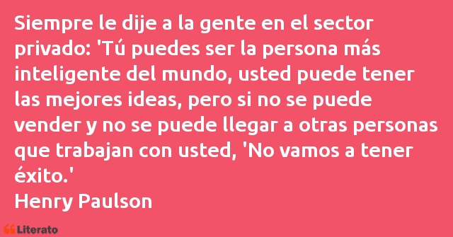 Frases de Henry Paulson