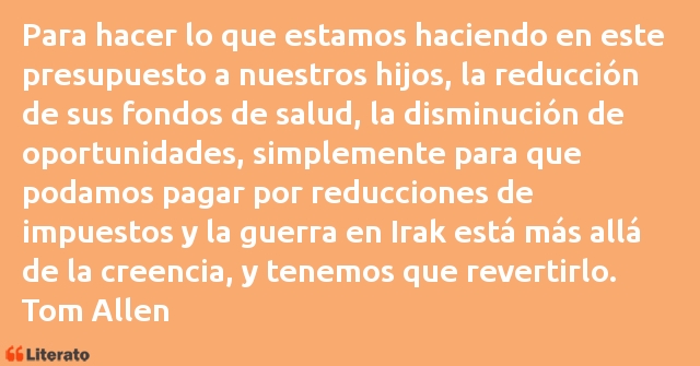 Frases de Tom Allen