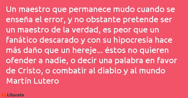 Frases de Martín Lutero