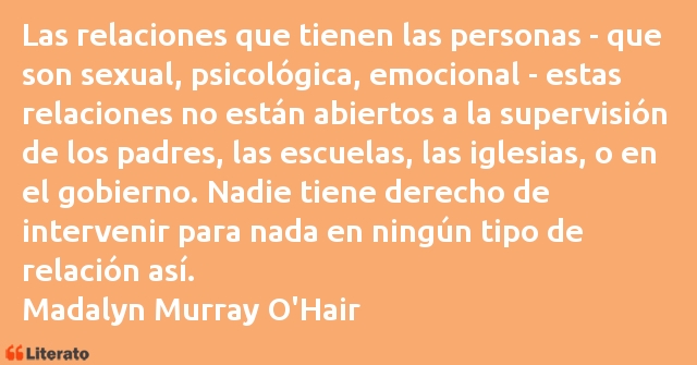 Frases de Madalyn Murray O'Hair