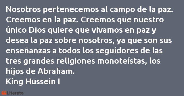 Frases de King Hussein I