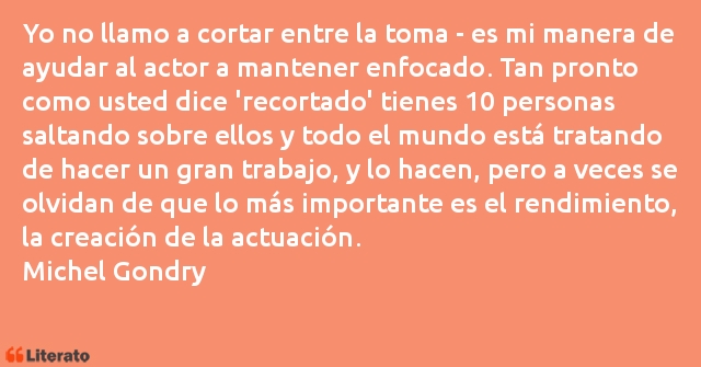 Frases de Michel Gondry