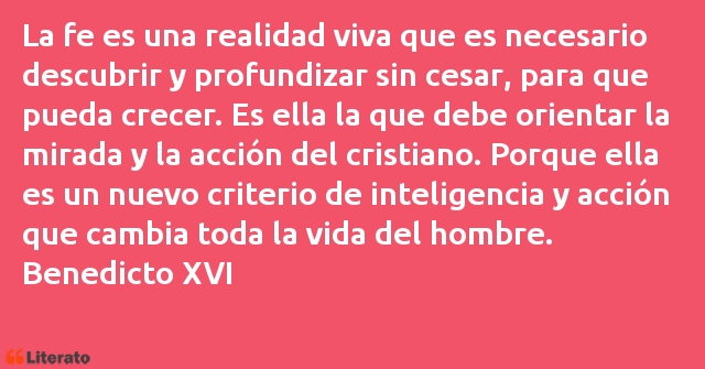 Frases de Benedicto XVI