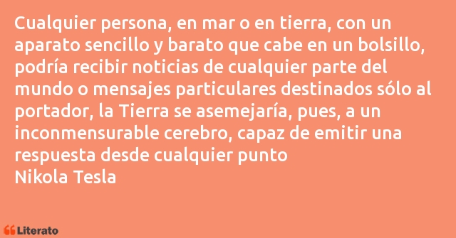 Frases de Nikola Tesla